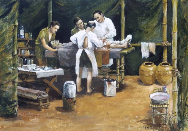 Художник Chalker Jack. Операционная полевого госпиталя.