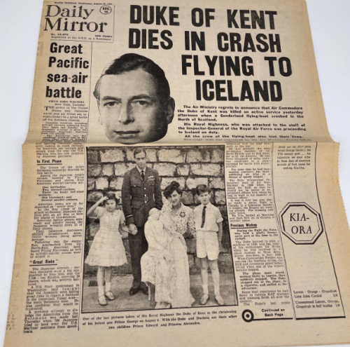 Газета «Daily Mirror» (26 августа 1942 г.)