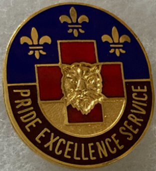 Знак 350-го эвакуационного госпиталя.