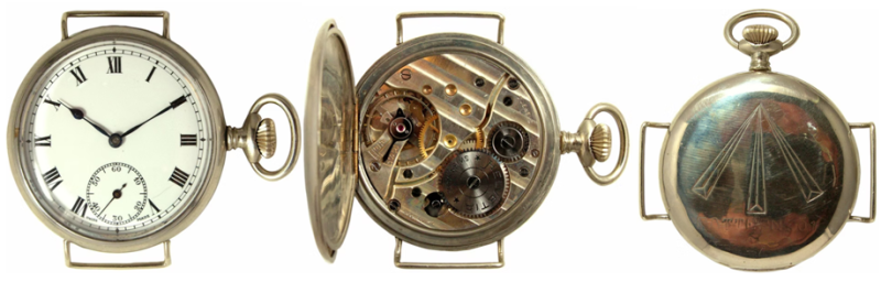 Наручные часы Admiralty Pattern 301 с клеймом Broad Arrow.
