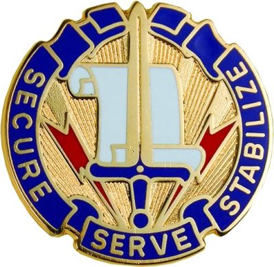 Знак 405-го батальона по гражданским делам.