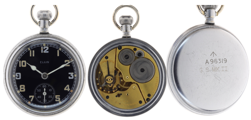 Карманные часы Elgin с клеймом SSMK II.