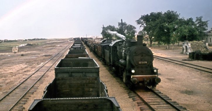 Немецкий эшелон на станции Кривой Рог. 1942 г.