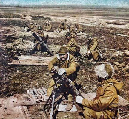 Японские войска во время битвы при Хэнане. Китай 1938 г.