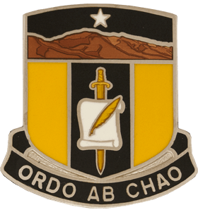 Знак 410-го батальона по гражданским делам.