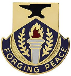 Знак 412-го батальона по гражданским делам.