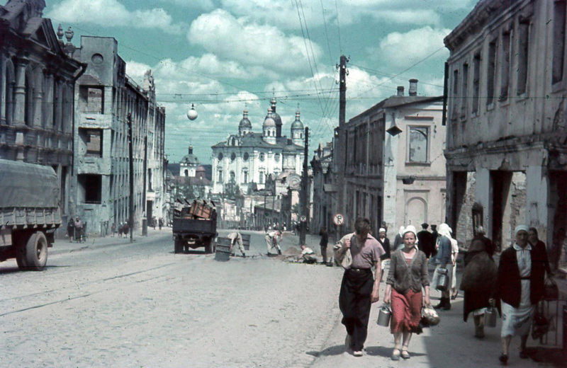 Улицы Смоленска в оккупации. 1943 г.
