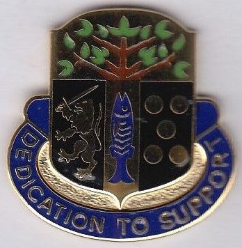 Знак 415-го батальона поддержки армии.