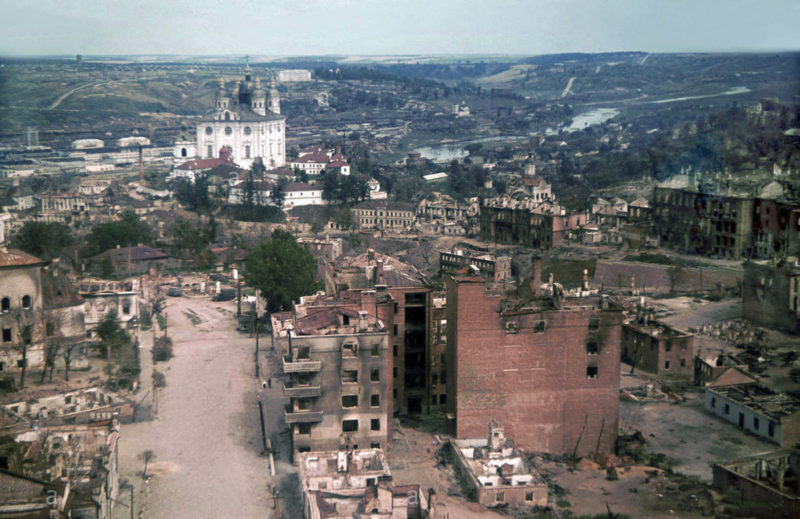 Улицы Смоленска в оккупации. 1943 г.