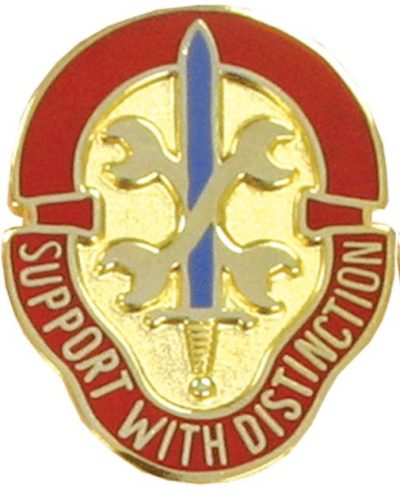 Знак 521-го батальона технического обслуживания.