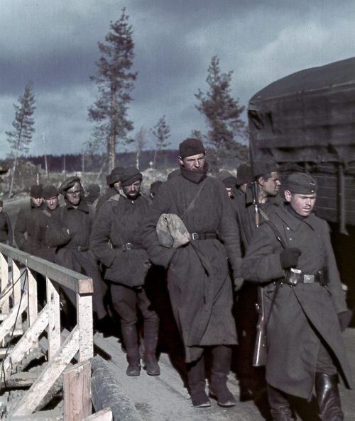 Советские военнопленные в Финляндии. 1941 г.