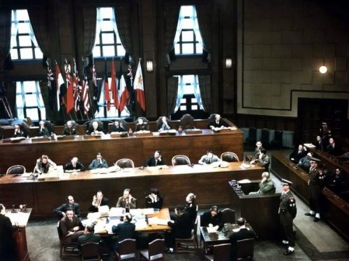 Заседание Токийского суда. 1946 г.