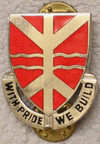 Знак 527-го инженерного батальона.