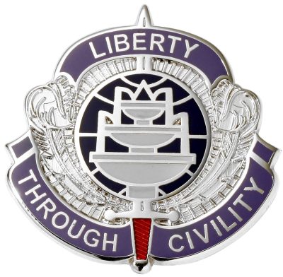 Знак 436-го армейского батальона по гражданским вопросам.