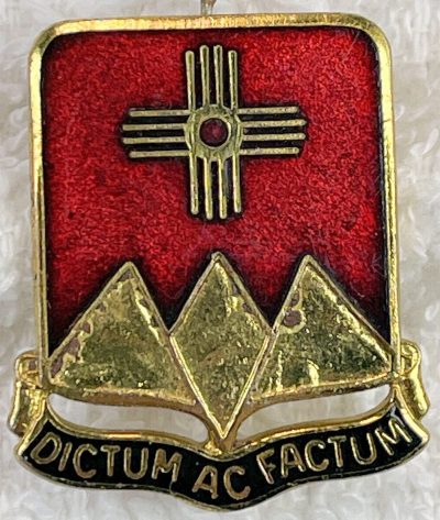 Знак 384-го полка полевой артиллерии.