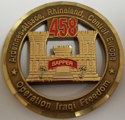 Знаки 458-го инженерного батальона.