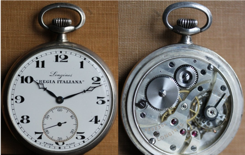 Карманные часы, подаренные компанией Longines офицерам королевской семьи.