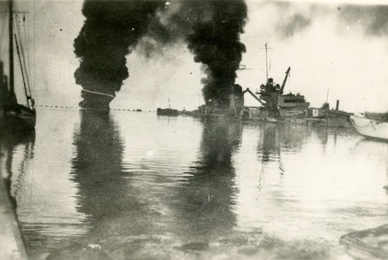 Затопленный флот в Тулоне. 28 ноября 1942 г.