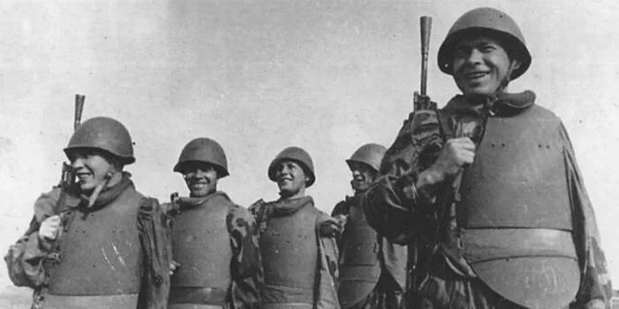 Воины 1-го ШИСБр. 1-й Белорусский фронт, лето 1944 г.