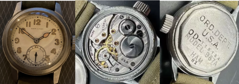 Часы Hamilton ORD. DEPT. для пехоты.