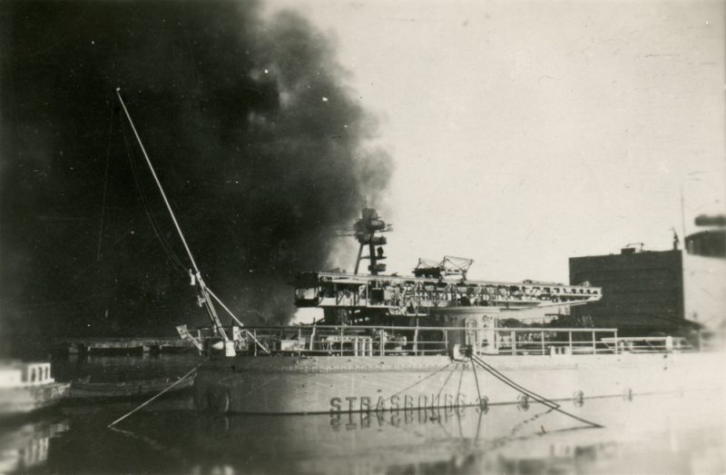 Затопленный линкор «Strasbourg». 28 ноября 1942 г.