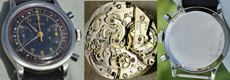 Хронограф Tavannes watch Co с корпусом из нержавеющей стали.