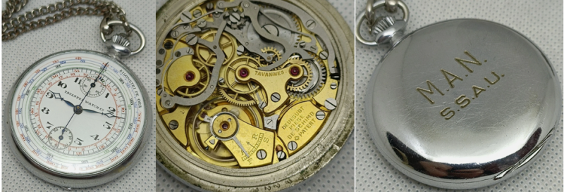 Карманный хронограф Tavannes для румынской армии.