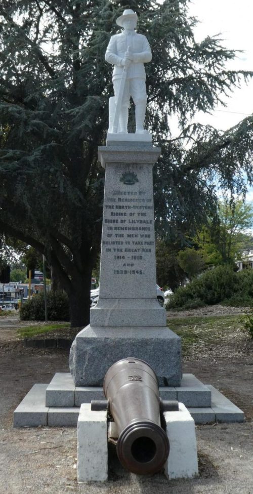 г. Лилидейл. Военный мемориал.
