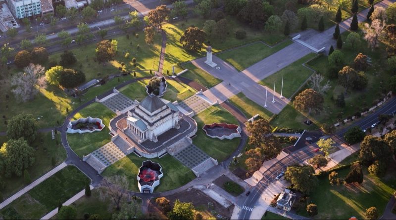 Мемориал Памяти с высоты.