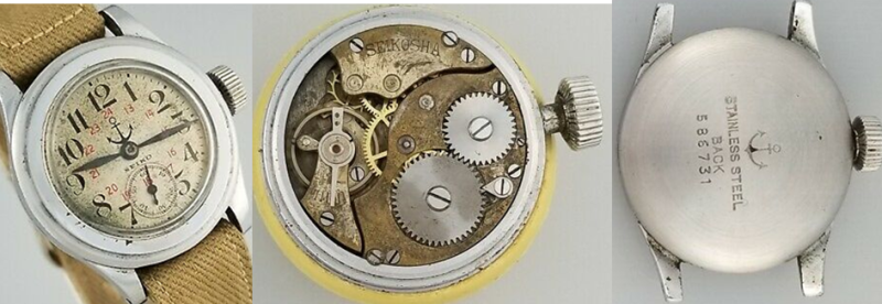 Наручные часы Seiko Seikosha для ВМФ.