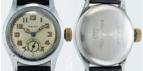 Наручные часы Seiko Seikosha с двойным корпусом из нержавеющей стали.