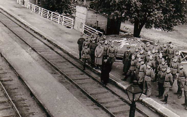 Литовский полицейский батальон в Вильнюсе. 1942 г. 