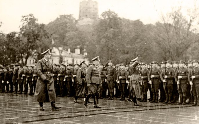 Литовский полицейский батальон в Вильнюсе. 1942 г. 