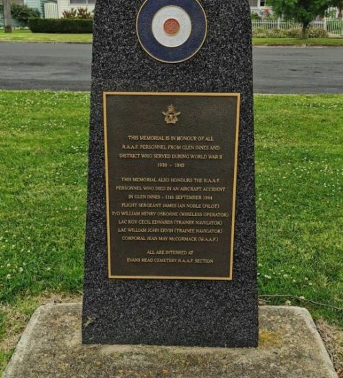 г. Глен-Иннес. Памятник Королевским ВВС.
