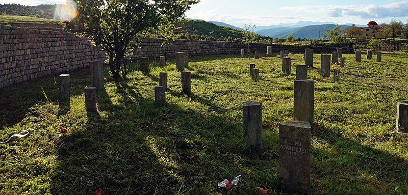 Могилы казненных жителей села.