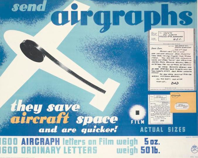 Плакат, демонстрирующий пример «аэрографа».