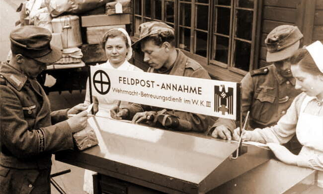 Служба поддержки Вермахта на вокзале.