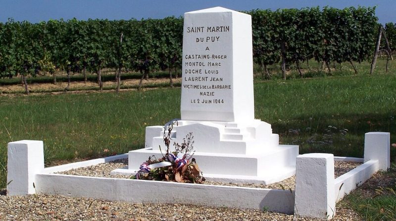 г. Сен-Мартен-дю-Пюи. Памятник Сопротивлению.