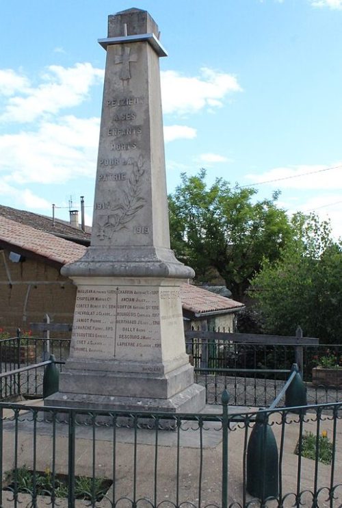  г. Пейзье-сюр-Сон. Военный мемориал. 