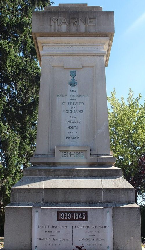 г. Сен-Тривье-сюр-Муаньян. Военный мемориал. 