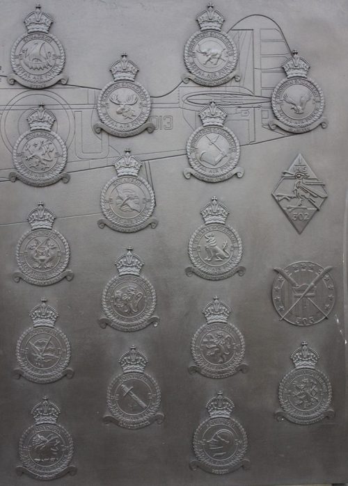 Эмблемы эскадрильей, участвовавших в битве.