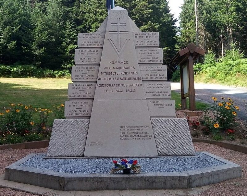 п. Телль. Мемориал Сопротивлению.