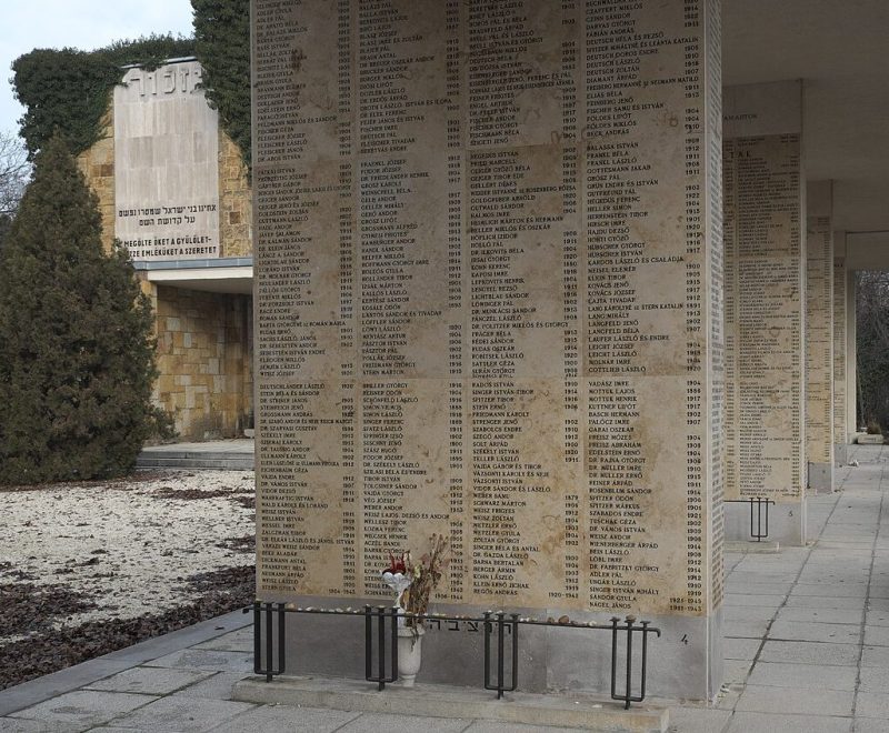 г. Будапешт. Мемориал Холокоста на еврейском кладбище на улице Козьмы. 