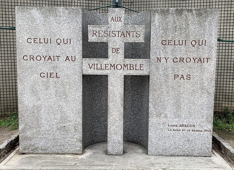 п. Вильмомбль. Военный мемориал.