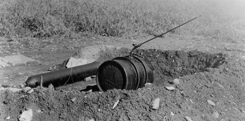 Немецкий дымовой гранатомет в Плоешти. Июль 1943 г.