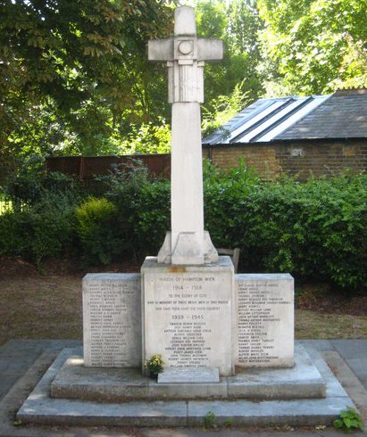 г. Лондон. Военный мемориал Хэмптон-Уик.