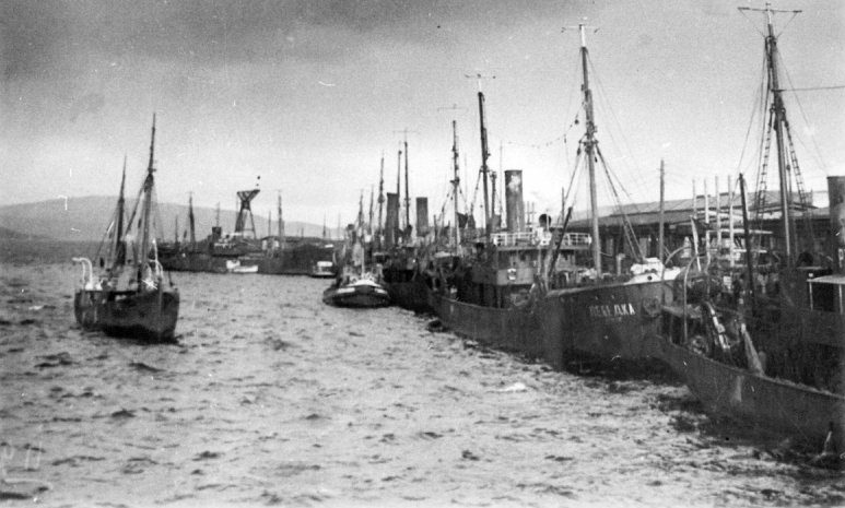 Мурманский торговый порт в 1940 году.