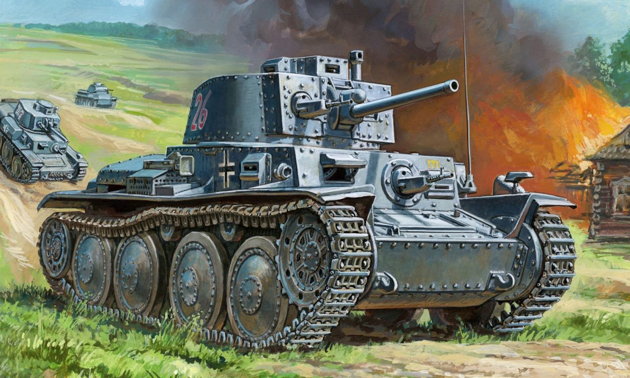 Картина 38. Танк PZ 38 T. Panzer 38 t. Танк PZ.Kpfw 38 (t). Танк Panzer 38 t.